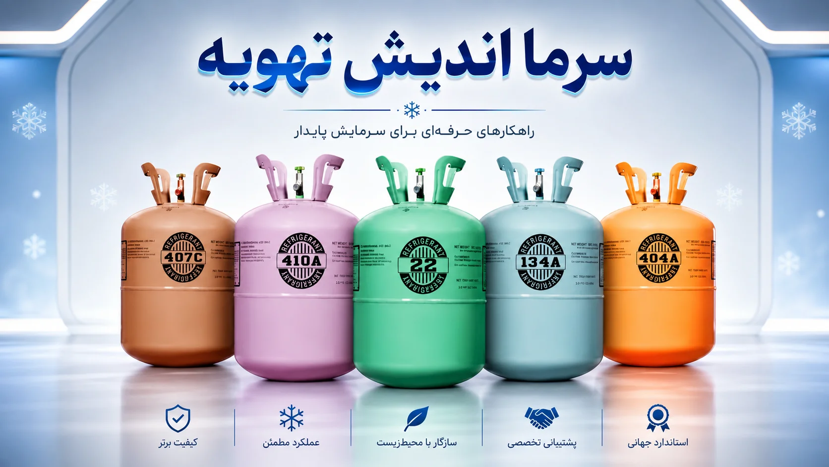 راهنمای انتخاب و خرید گاز (فریون) مبرد چیلر